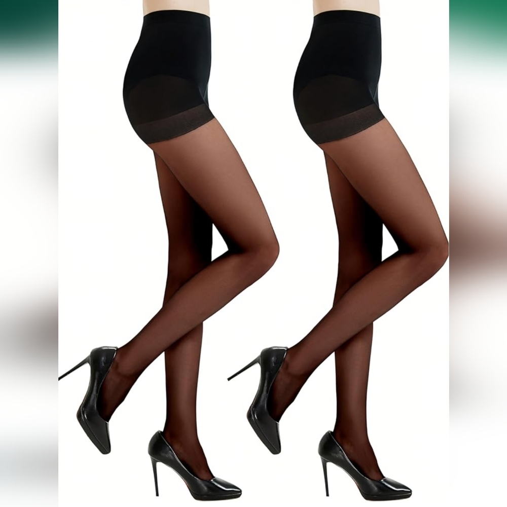 Elegant Black Sheer Tights